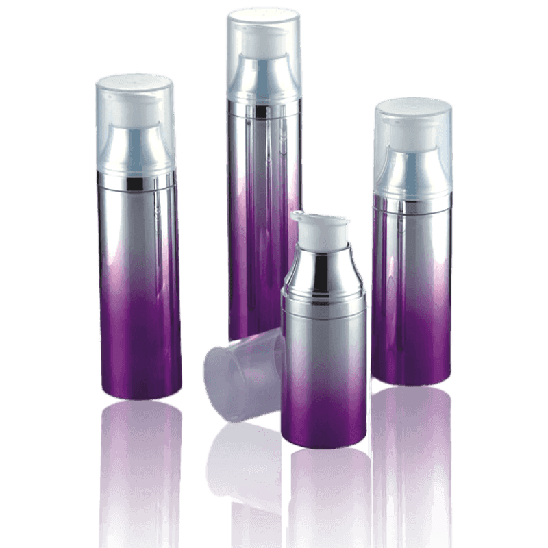 Flacone cosmetico airless sfumato viola da 50 ml-120 ml-HS-017C