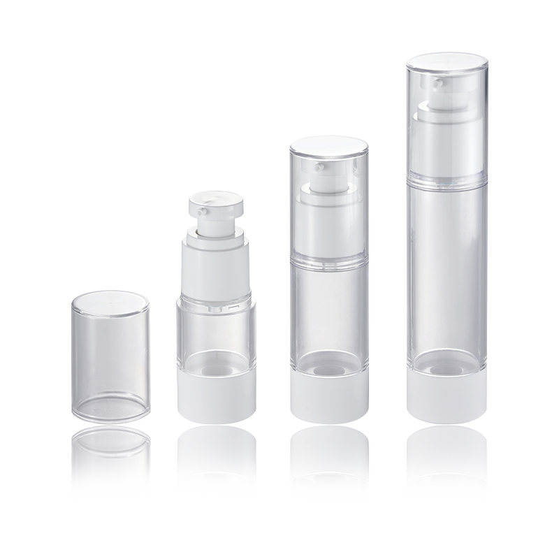 Bottiglia per pompa cosmetica airless con sigillo trasparente da 20 ml 30 ml 50 ml AS PP HS-008B