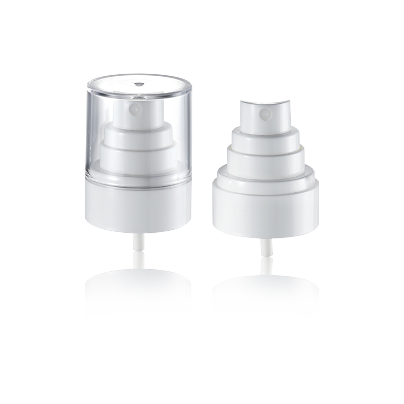 HY24B-57 pompa per lozione cosmetica di colore bianco as o pp 24/410 mezzo tappo