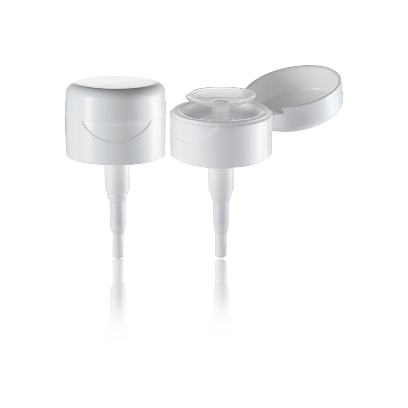 Dispenser di liquidi per testa pompa cosmetica ribaltabile con funzionamento con una sola mano-HY32A-59